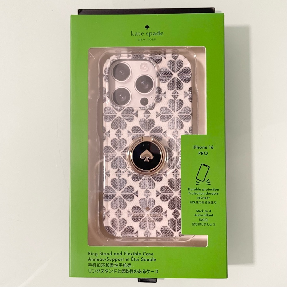 Kate Spade Clover Pattern iPhone 16 Pro MAX Case